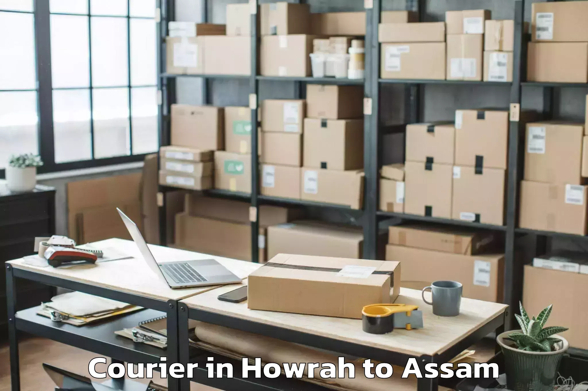 Affordable Howrah to Mangaldai Courier